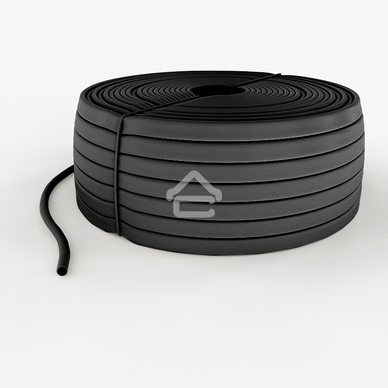 Трубка кембрик ТВ-40 ПВХ Rexant черный, Ø 12 мм