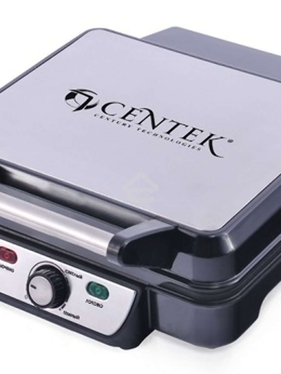 Гриль контактный Centek CT-1463 1800 Вт, 2 жаровни 280х230 мм, антипригар, нагрев 240 гр, нерж отдел