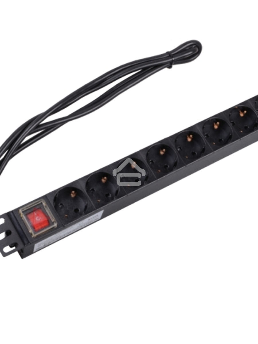 Блок распределения питания ITK PH12-8D1-P гор.размещ. 8xSchuko базовые 16A Schuko 2м