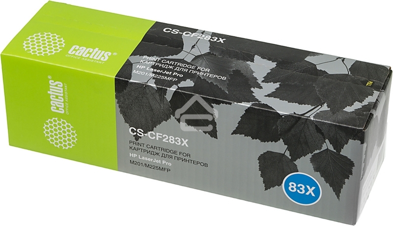 Картридж лазерный Cactus CF283X (CS-CF283X) черный (2200 стр.) для принтеров HP LaserJet Pro M225dn/M201/M202