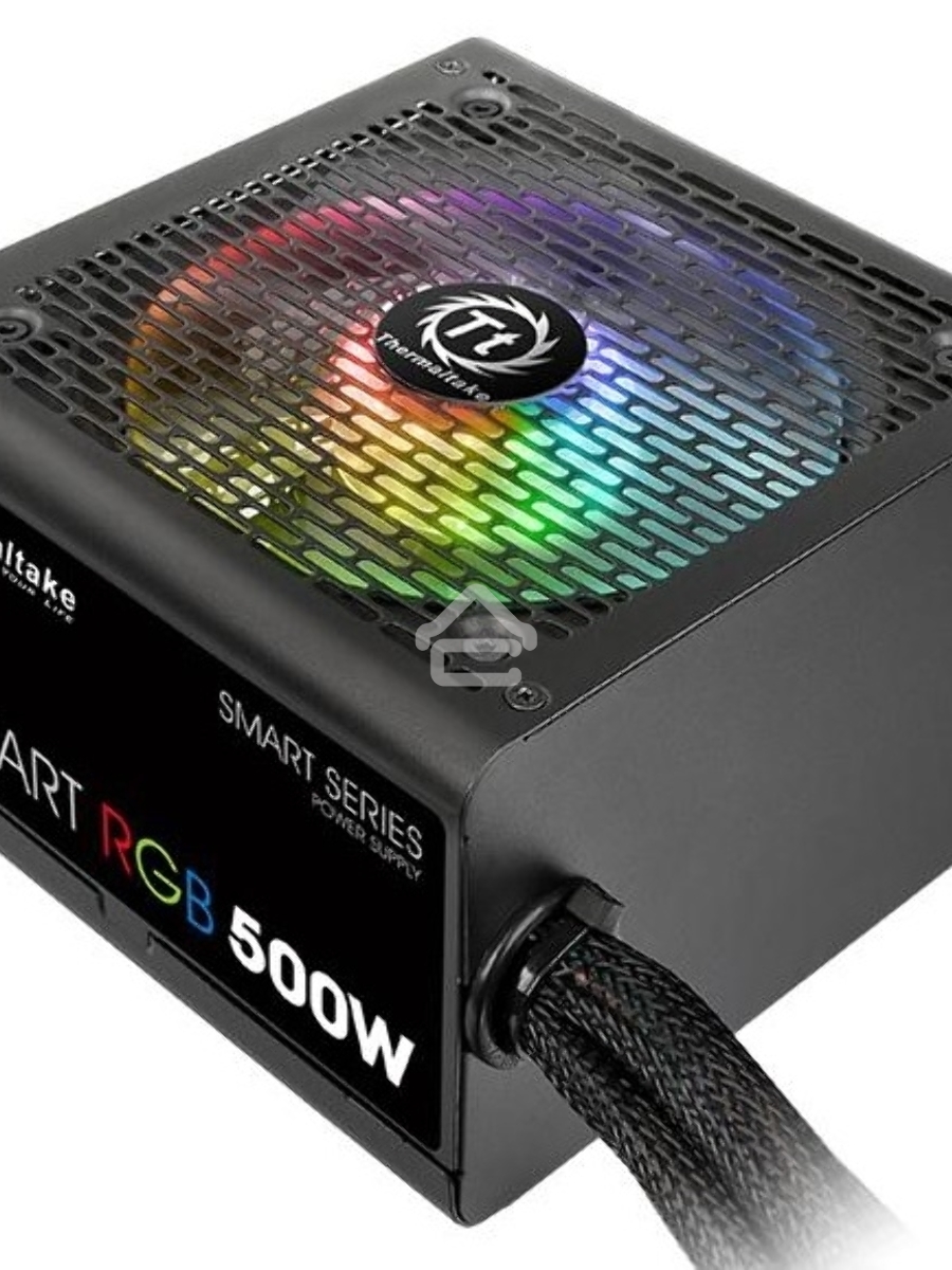 Блок питания Thermaltake Smart RGB (PS-SPR-0500NHSAWE-1), 500Вт, 80 PLUS, 120мм, черный