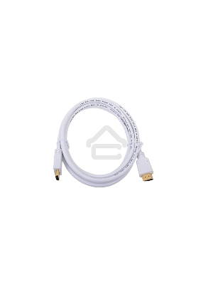 Кабель Cablexpert HDMI CC-HDMI4-W-6, 19M/19M, v2.0, медь, позол.разъемы, экран, 1.8м, белый, пакет