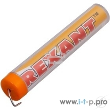 Припой с канифолью Rexant 10 гр.d=1.0 мм (Sn60 Pb40 Flux 2.2%)