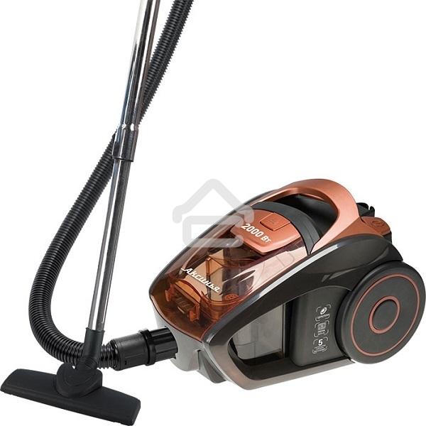 Пылесос Delta Аксинья КС-7000 оранжевый, 350/2000 Вт, уборка сухая, пылесборник контейнер, 1,5 л