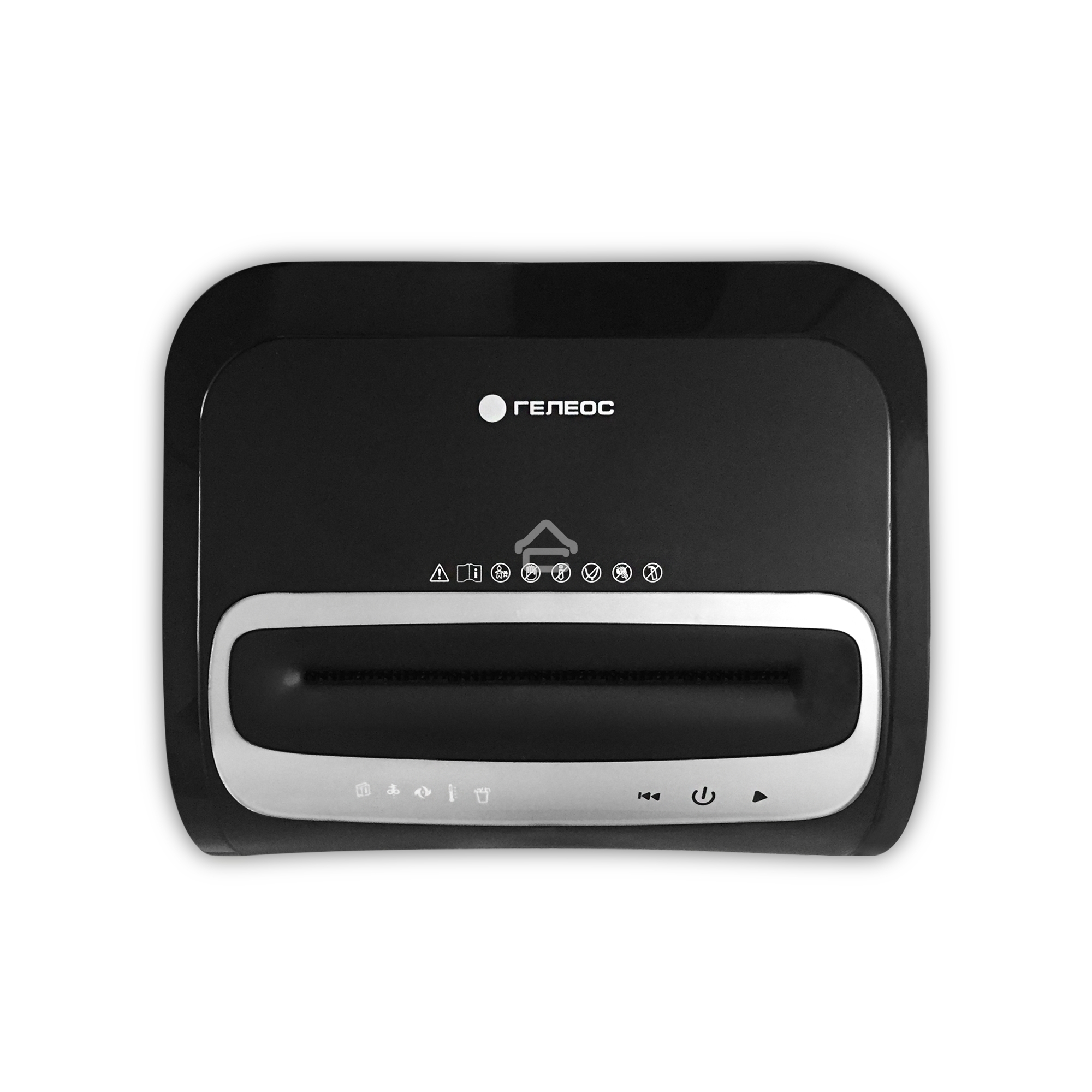 Шредер ГЕЛЕОС УМ35-5, (DIN P-5), фрагмент 1,9х14мм, 24-27 лист (70г/м2), CD/пл.карты/скрепки/скобы, 35 литров 