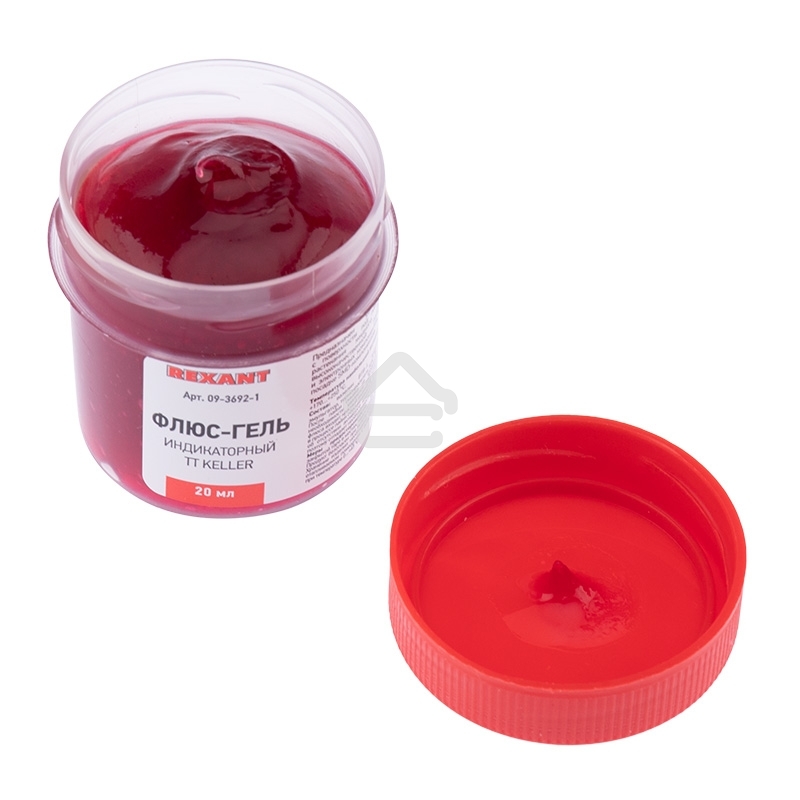 Флюс-гель для пайки Rexant, TT KELLER индикаторный, 20 мл, банка, блистер