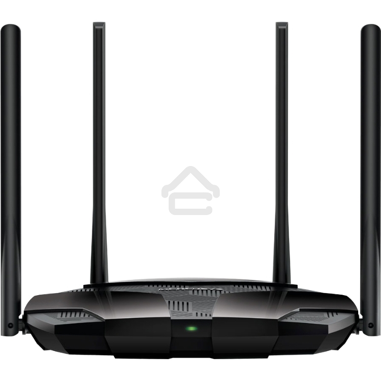 Двухдиапазонный роутер MERCUSYS AX3000 Wi-Fi 6, до 574 Мбит/с на 2,4 ГГц + до 2402 Мбит/с на 5 ГГц,4 фиксированные внешние антенны, 3 гигабитных порта LAN, 1 гигабитный порт WAN
