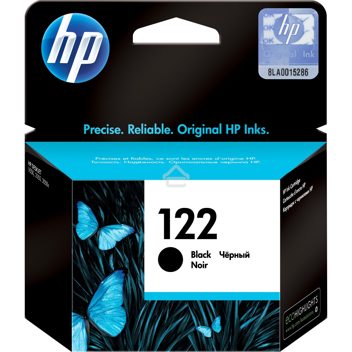 Картридж струйный HP 122 CH561HE черный для HP DJ 1050/2050/2050s (120стр.)