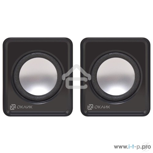 Акустическая система Oklick OK-331 2.0 черный 6Вт