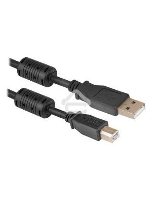 Кабель Defender USB04-06 PRO Кабель USB 2.0  для соед. 1.8м AM/BM , зол.конт, 2фер.фил.  (87430)