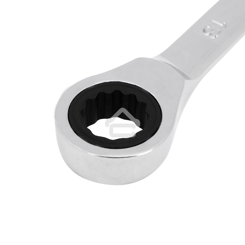 Ключ комбинированный трещоточный Rexant 13 мм, CrV, зеркальный хром