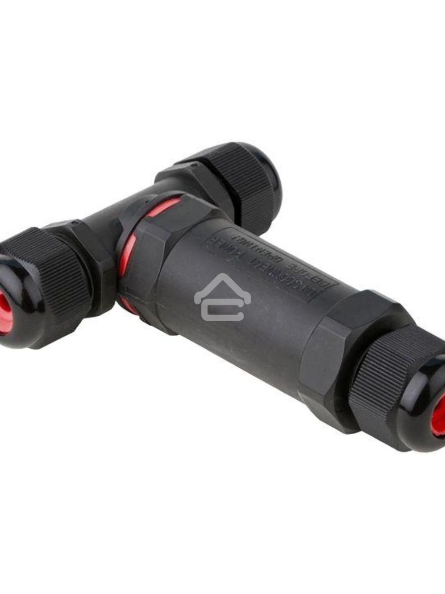 Коннектор кабельный Т-образный (клеммник 3PIN) IP68 FreeTools EKF plc-uac-cb3T