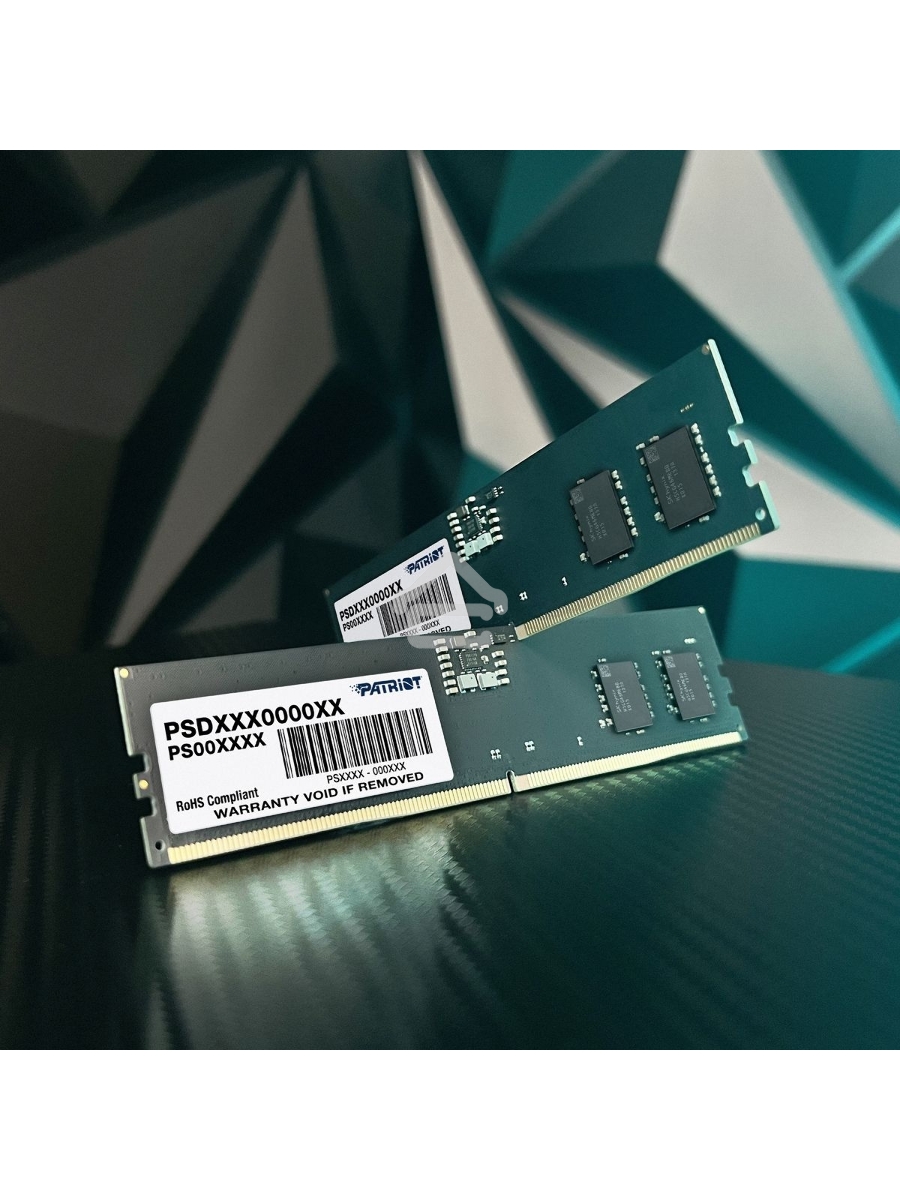 Оперативная память Patriot Signature, DDR5, 16GB (2x8 GB), 4800 MHz, CL40, DIMM