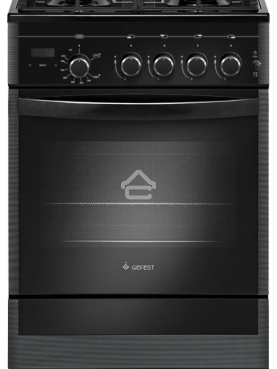 Плита газовая Gefest ПГ 5500-03 0044 черный, конфорок 4 шт, духовка 52 л, 50 см x 85 см x 58.5 см