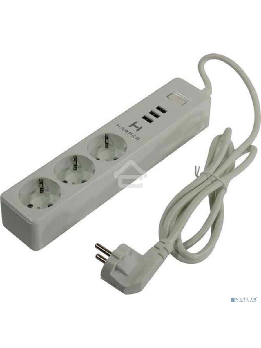 Удлинитель с USB зарядкой Harper UCH-315