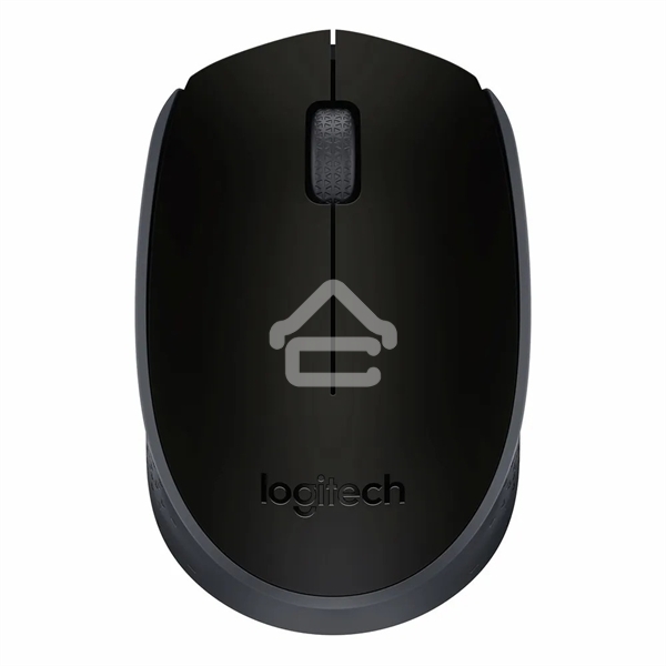 Мышь беспроводная Logitech M171 черный/серый, 1000 dpi, радиоканал, USB, кнопки - 3