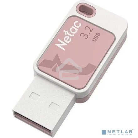 Флешка USB Netac UA31 (NT03UA31N-064G-20PK), 64Gb, USB 2.0, R/W 110/45, розовый/белый