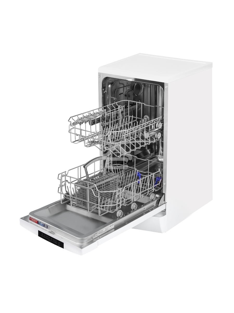 Посудомоечная машина Maunfeld MWF45220W, белый, 44.8 см, 10 компл., 49 дБ, класс A++