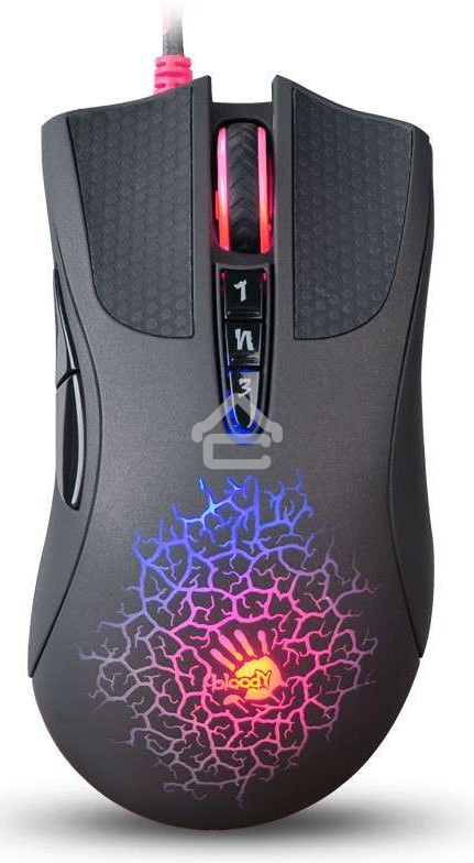 Мышь проводная A4Tech Bloody A90 черный, 6200 dpi, USB, кнопки - 8