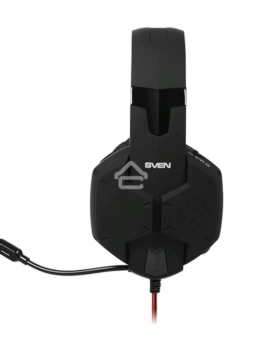 Игровые стереонаушники с микрофоном SVEN AP-G988MV, черный-красный Игровые стереонаушники с микрофоном SVEN AP-G988MV, черный-красный