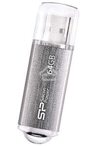Флэш Диск Silicon Power USB Drive 64Gb Ultima II SP064GBUF2M01V1S {USB2.0, Silver}