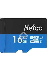 Флеш карта microSDHC 16GB Netac P500 <NT02P500STN-016G-S>  (без SD адаптера) 80MB/s