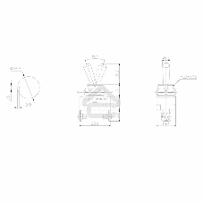 Тумблер Rexant 220V 10А (2c) ON-OFF однополюсныйMini (ASW-23) Индивидуальная упаковка 1 шт