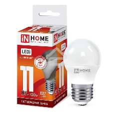 Лампа светодиодная LED-ШАР-VC 11Вт 230В E27 6500К 990лм IN HOME 4690612024943