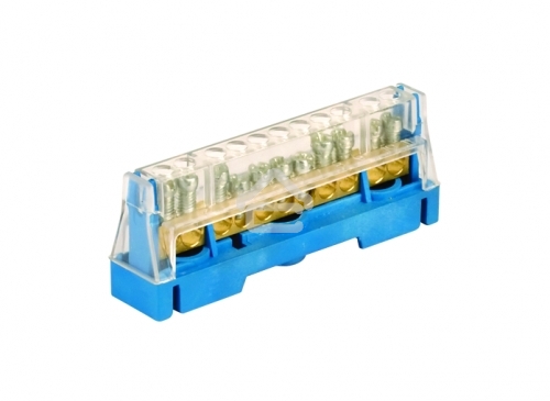 Клемма винт. п/п 11х5.3ммх1 зел. на DIN-рейку ДКС T1611