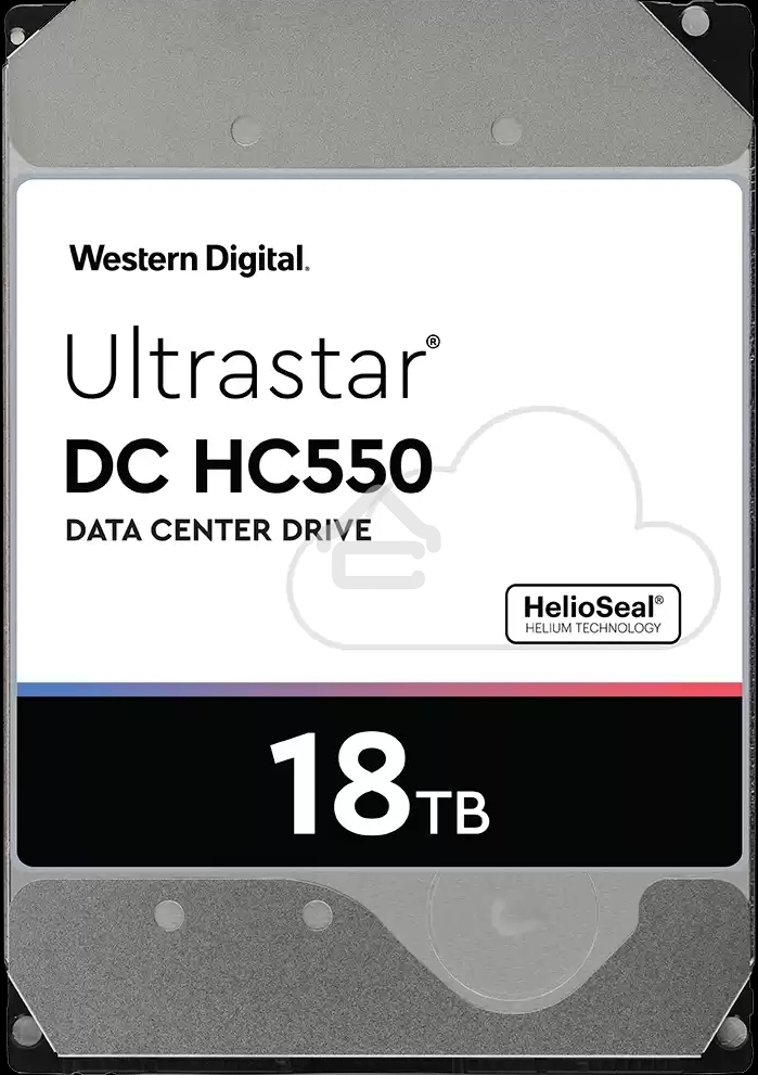 Жесткий диск Western Digital Original SATA-III 18Tb 0F38459 WUH721818ALE6L4 Ultrastar DC HC550 (7200rpm) 512Mb 3.5