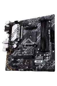 Материнская плата ASUS PRIME B550M-A WIFI II, AM4, AMD B550, 4xDDR4, 4xSATA, 2xM.2, 1xPCI-E 4.0 x16, 2xPCI-E x1, 1xDVI-D, 1xHDMI, 1xVGA, 1x 1Gb LAN, 2xUSB-A 3.2 Gen 2, 4xUSB-A 3.2 Gen 1, 3x3.5 мм, 7.1, Micro-ATX