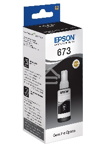 Чернила Epson 673 C13T673198 (аналог C13T67314A) черный 70мл для Epson L800/L810/L850/L1800