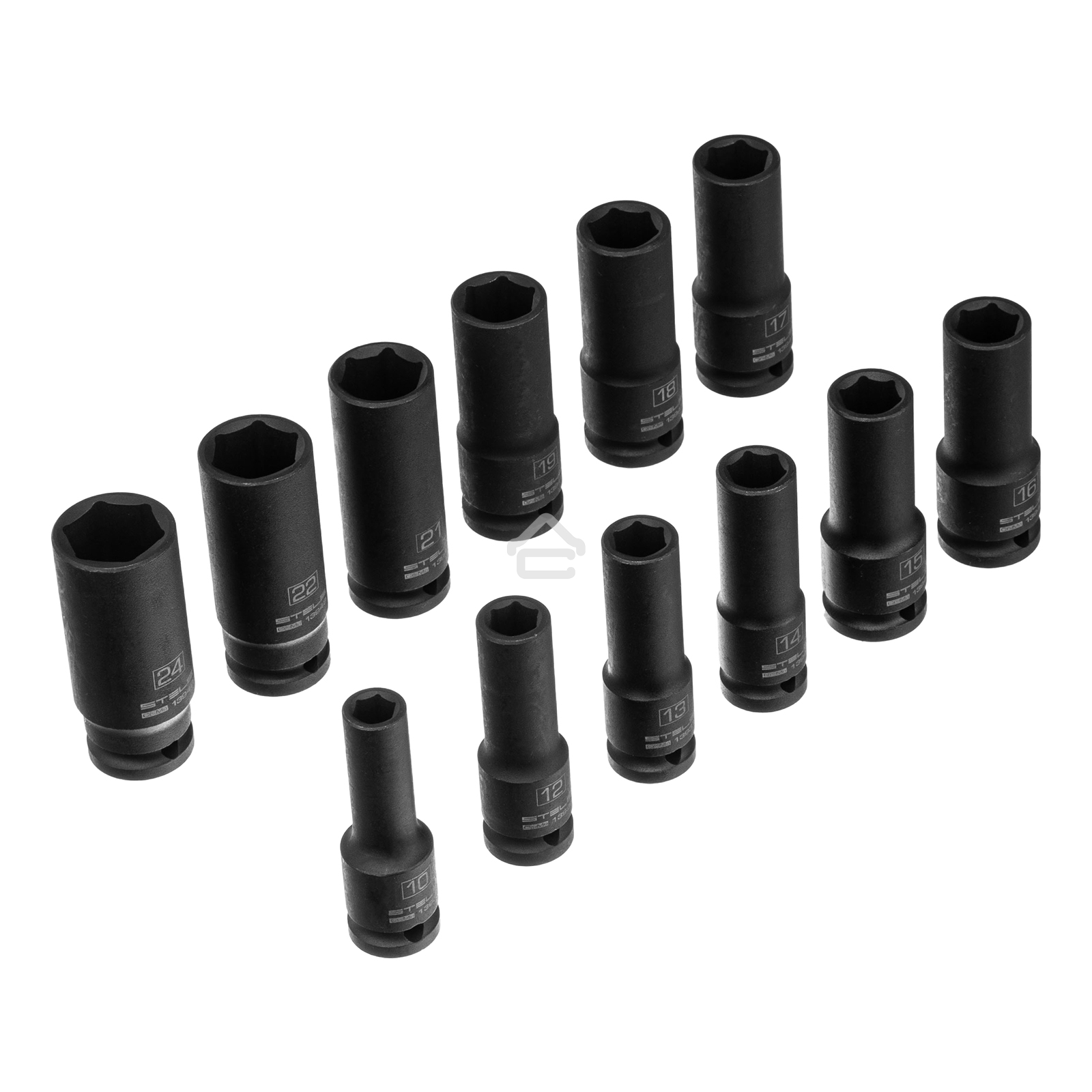 Набор ударных глубоких шестигранных торцевых головок 1/2