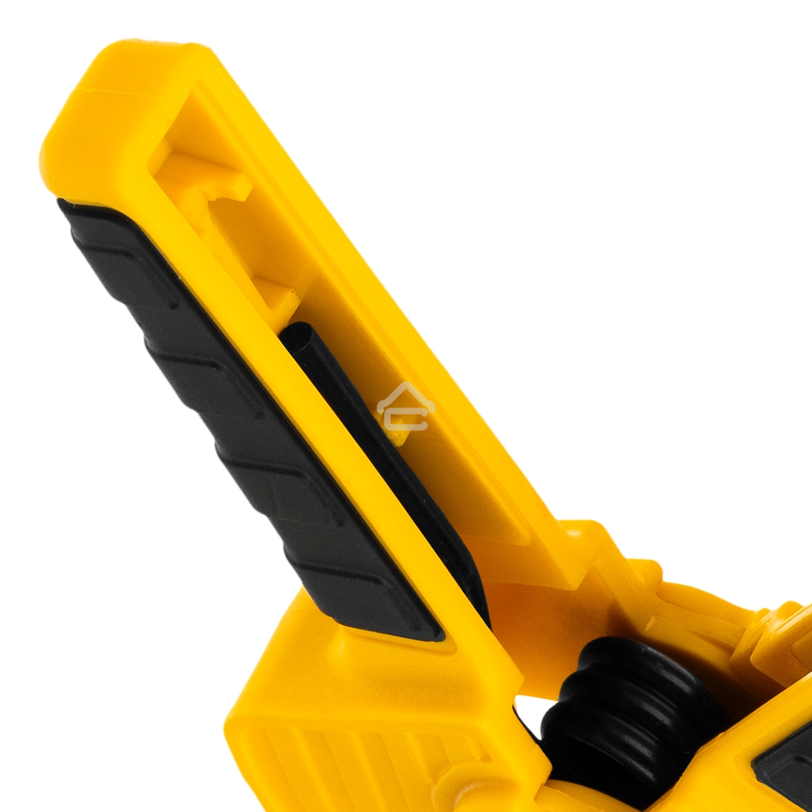 Струбцина клещеобразная Denzel удлиненная 50 х 80 мм двухкомпонентные рукоятки