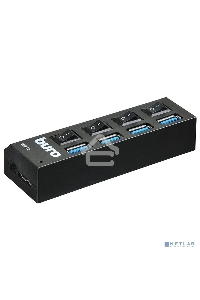 Разветвитель USB 3.0 Buro BU-HUB4-U3.0-L 4порт. черный
