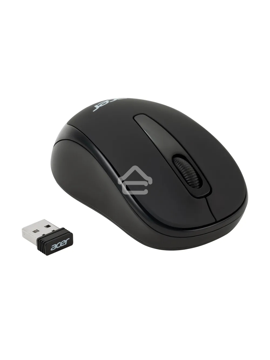 Мышь беспроводная Acer OMR133 черный, 1000 dpi, радиоканал, USB, кнопки - 3