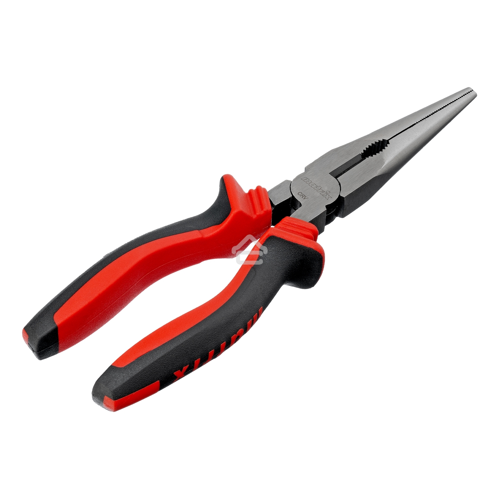 Длинногубцы прямые Matrix 17311, 200 мм, хром-ванадий, двухкомпонентные рукоятки