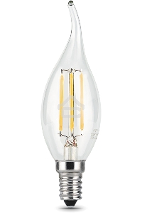 Светодиодная лампа GAUSS 104801207 LED Filament Свеча на ветру E14 7W 580lm 4100К 1/10/50