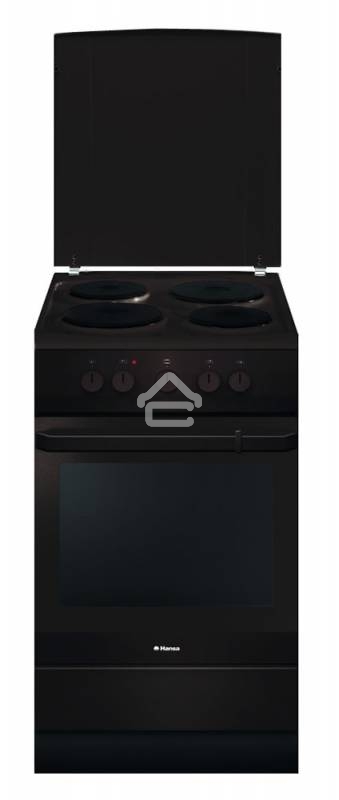 Плита электрическая Hansa FCEB53000 коричневый, конфорок 4 шт, духовка 69 л, 50 см x 85 см x 60 см