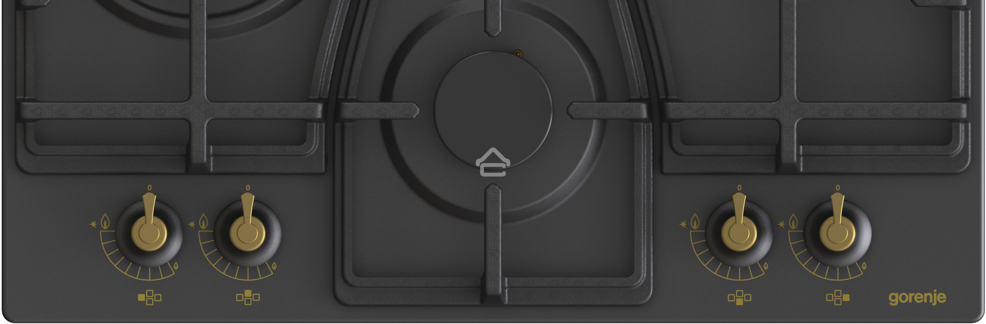 Газовая варочная поверхность Gorenje GW6D42CLB черный
