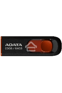 Флэш диск USB 2.0 ADATA Flash Drive 64Gb С008 Black-Red