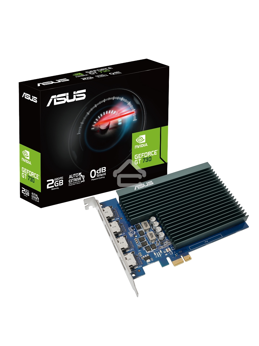 Видеокарта Asus GT730-4H-SL-2GD5 NVIDIA GeForce GT 730 2Gb GDDR5 902/5010 HDMIx4 HDCP Ret