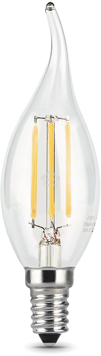 Светодиодная лампа GAUSS 104801207 LED Filament Свеча на ветру E14 7W 580lm 4100К 1/10/50