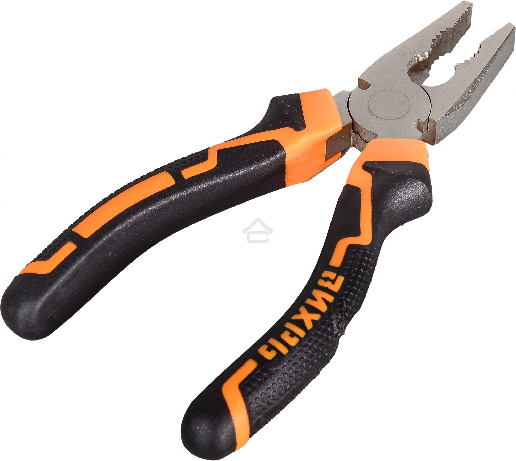 Плоскогубцы ВИХРЬ 160мм.,никелированные,двухкомпонентные рукоятки