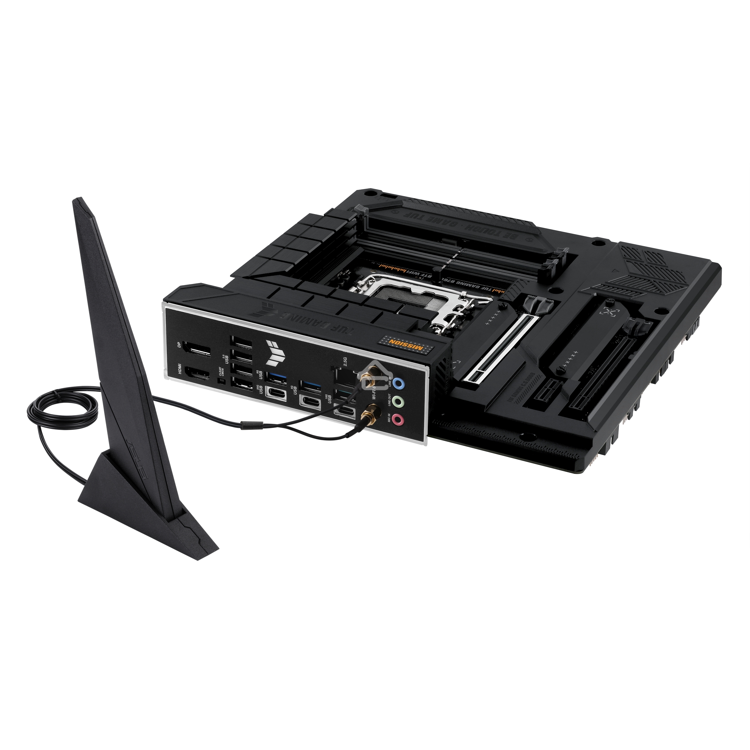 Материнская плата ASUS TUF GAMING B760M-BTF WIFI, LGA 1700, Intel B760, 4xDDR5, 4xSATA, 3xM.2, 1xPCIe 5.0 x16, 1xPCIe 4.0 x4, 1xPCIe x1, 1xDP, 1xHDMI, 1x 2.5Gb LAN, 1xUSB-A 3.2 Gen 2, 2xUSB-A 3.2 Gen 1, 4xUSB 2.0, 1xUSB-C 3.2 Gen 1, 1xUSB-C 3.2 Gen 2, 1xU