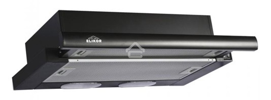 Вытяжка встраиваемая Elikor Интегра 60П-400-В2Л черный, 60 см, 400 куб. м/ч, 55 дБ