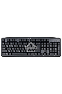 Клавиатура Oklick 100M/100M HW3 черный USB