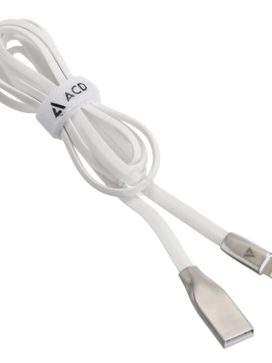 Кабель USB ACD-Infinity Lightning ~ USB-A TPE, 1.2м, белый (ACD-U922-P5W)