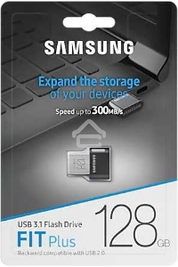 Флеш диск 128GB Samsung FIT Plus, USB 3.1, 300 MB/s