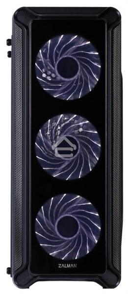 Компьютерный корпус Zalman i3 edge черный без БП ATX 3x120mm 2xUSB2.0 1xUSB3.0 audio bott PSU